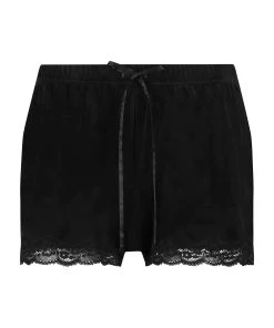 Shorts Aus Velours Mit Spitze 12 Shorts Aus Velours Mit Spitze -Hunkemöller-Shop 169177 5 1