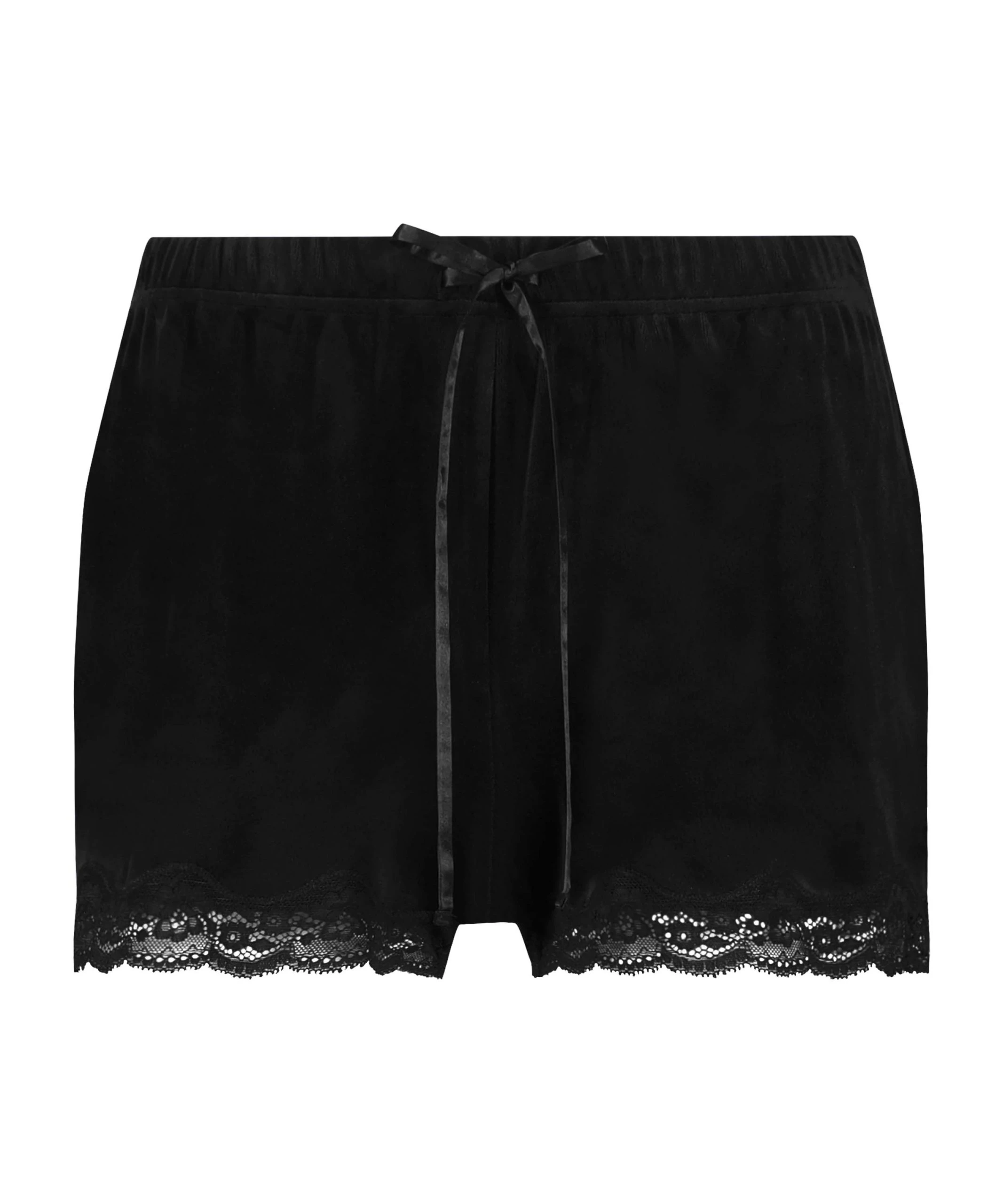 Shorts Aus Velours Mit Spitze 7 Shorts Aus Velours Mit Spitze – Bild 5