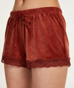 Shorts Aus Velours Mit Spitze 8 Shorts Aus Velours Mit Spitze -Hunkemöller-Shop 195957 2 7