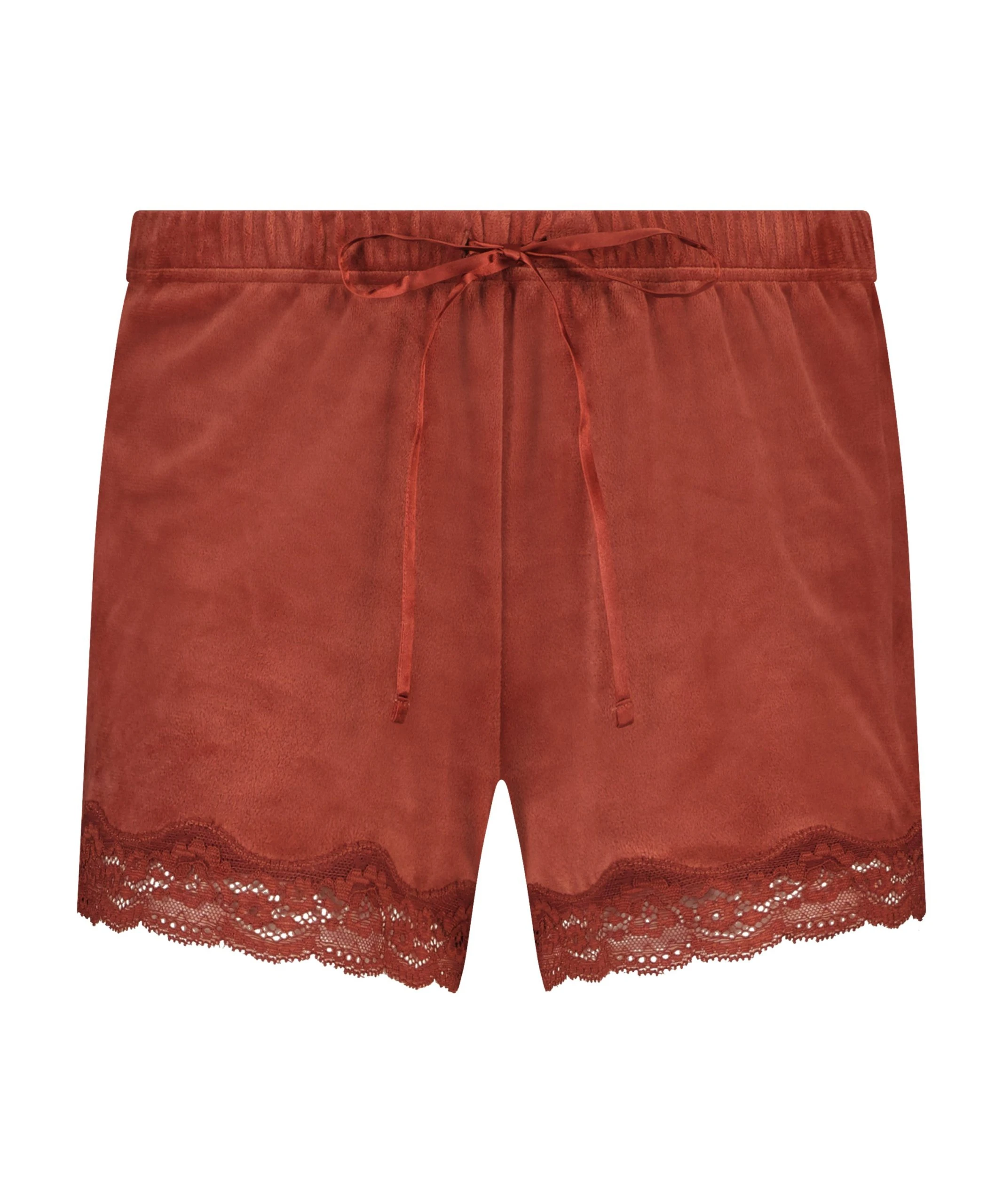 Shorts Aus Velours Mit Spitze 6 Shorts Aus Velours Mit Spitze – Bild 4