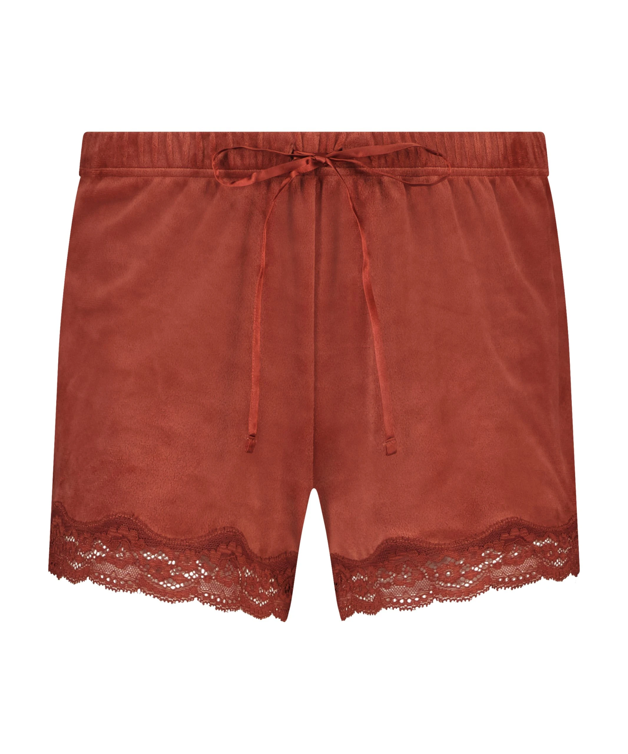 Shorts Aus Velours Mit Spitze 6 Shorts Aus Velours Mit Spitze – Bild 4