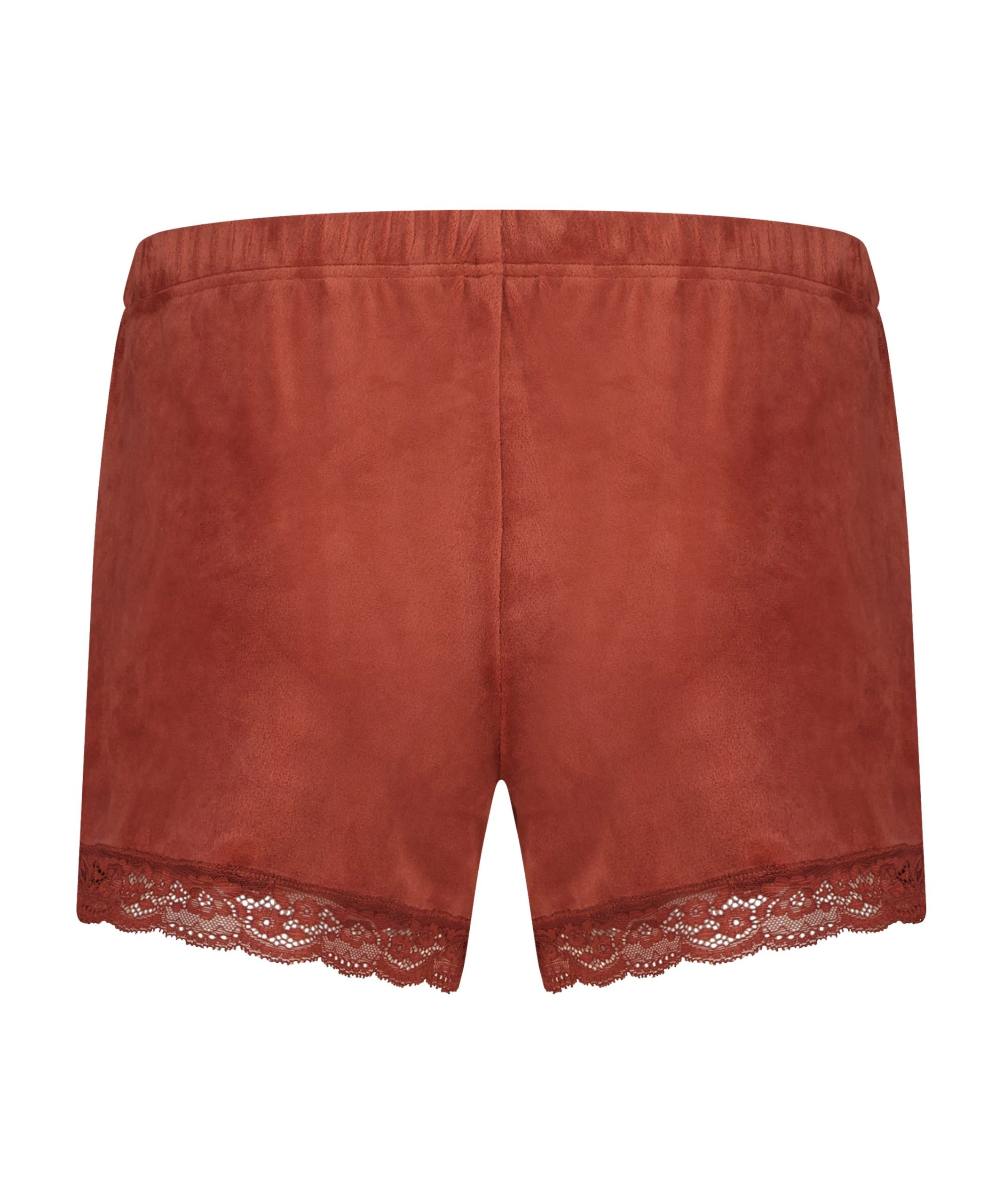 Shorts Aus Velours Mit Spitze 7 Shorts Aus Velours Mit Spitze – Bild 5