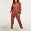 Jogginghose Velours Pintuck