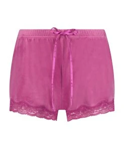 Shorts Aus Velours Mit Spitze -Hunkemöller-Shop 200405 5