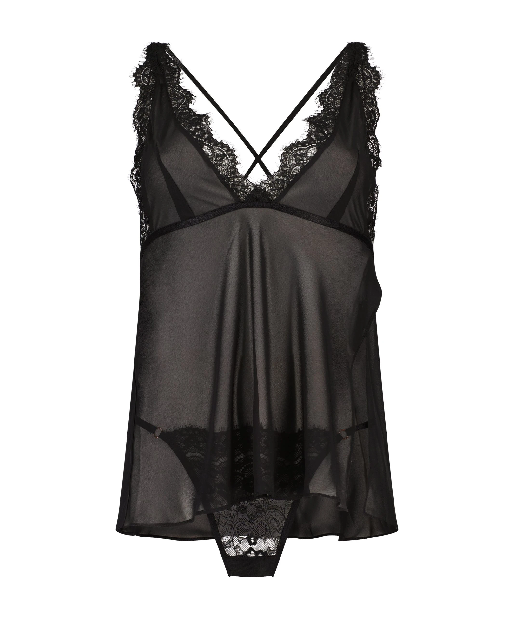 Babydoll Chiffon Lace 6 Babydoll Chiffon Lace – Bild 4