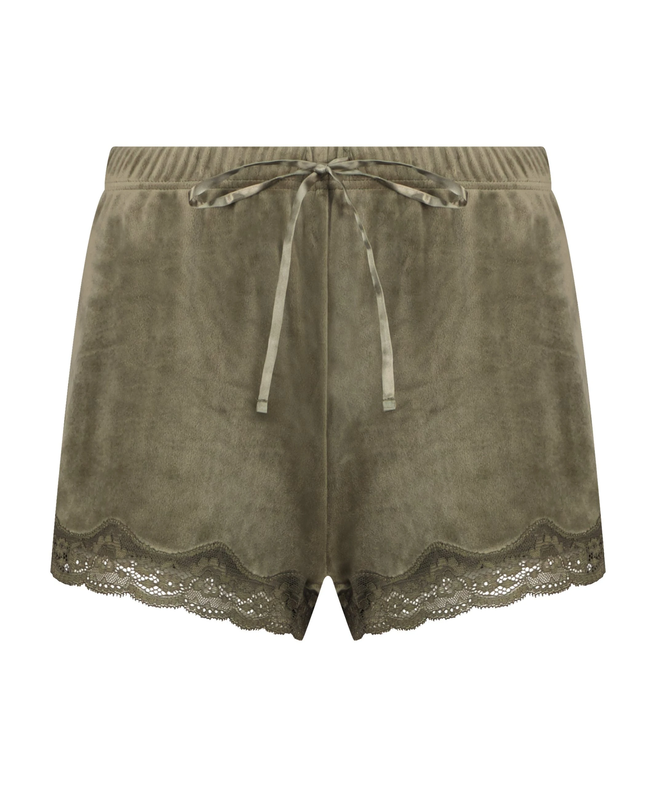 Shorts Aus Velours Mit Spitze 6 Shorts Aus Velours Mit Spitze – Bild 4