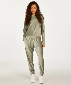 Jogginghose Velours Rib