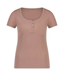 Kurzärmeliges Pyjama-Top Henley 12 Kurzärmeliges Pyjama-Top Henley -Hunkemöller-Shop 201711 5 1