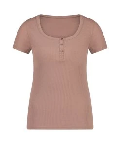 Kurzärmeliges Pyjama-Top Henley -Hunkemöller-Shop 201711 5 3
