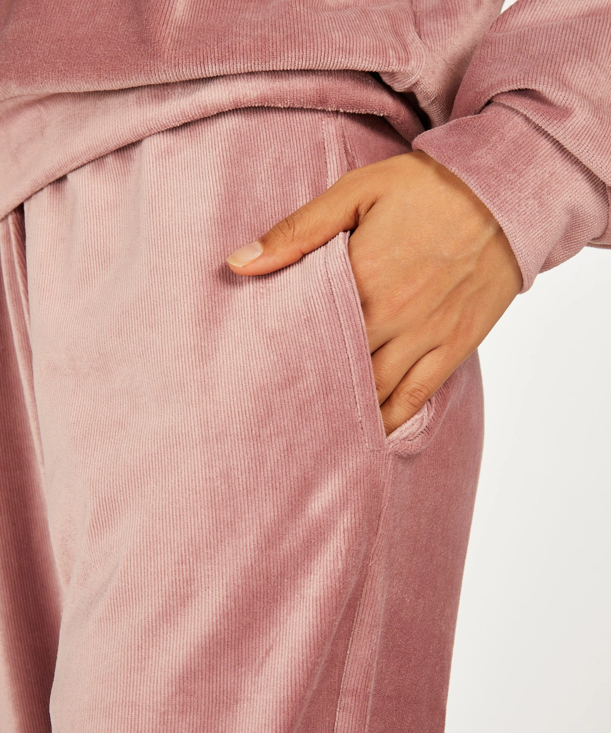 Jogginghose Velours Rib 4 Jogginghose Velours Rib – Bild 2