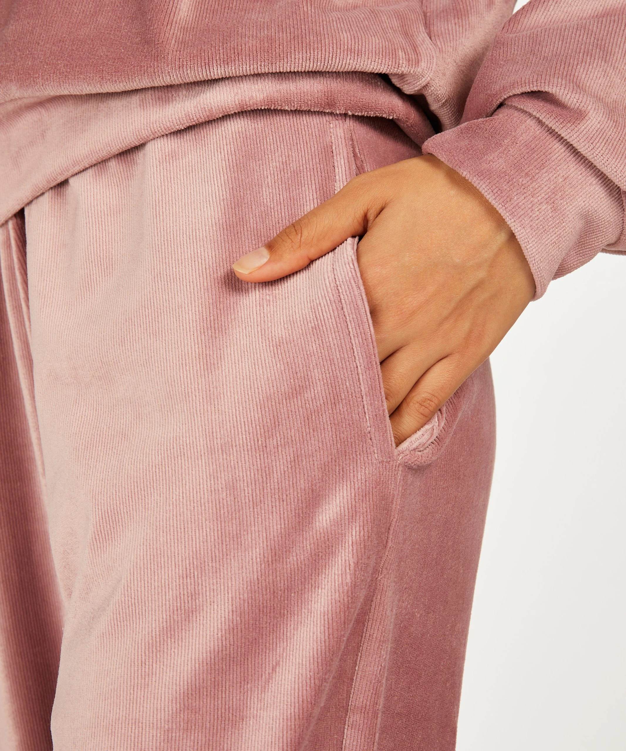 Jogginghose Velours Rib 4 Jogginghose Velours Rib – Bild 2