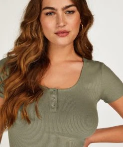 Kurzärmeliges Pyjama-Top Henley -Hunkemöller-Shop 201797 2 2