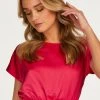 Cropped-Top Aus Satin