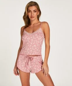 Top Cami Rib Lace Contrast 10 Top Cami Rib Lace Contrast -Hunkemöller-Shop 202341 3 3