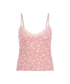Top Cami Rib Lace Contrast -Hunkemöller-Shop 202341 5 1